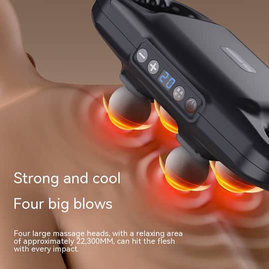 FOUR HEAD MASSAGE GUN
