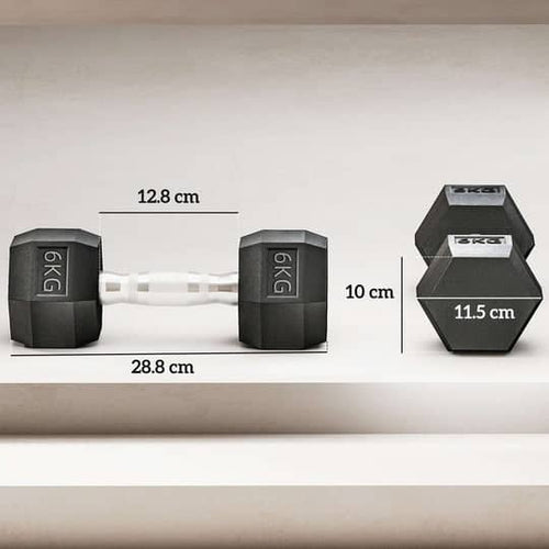 2x6KG HEX DUMBBELLS