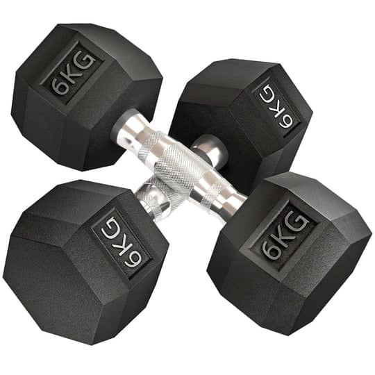 2x6KG HEX DUMBBELLS